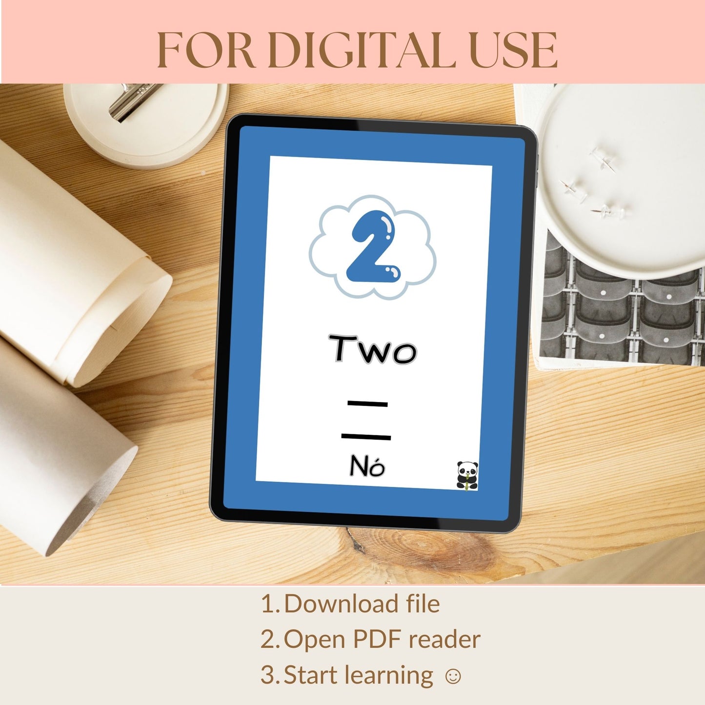 Numbers - English/Chinese (Teochew) Digital Printable Flashcards - PDF, JPG