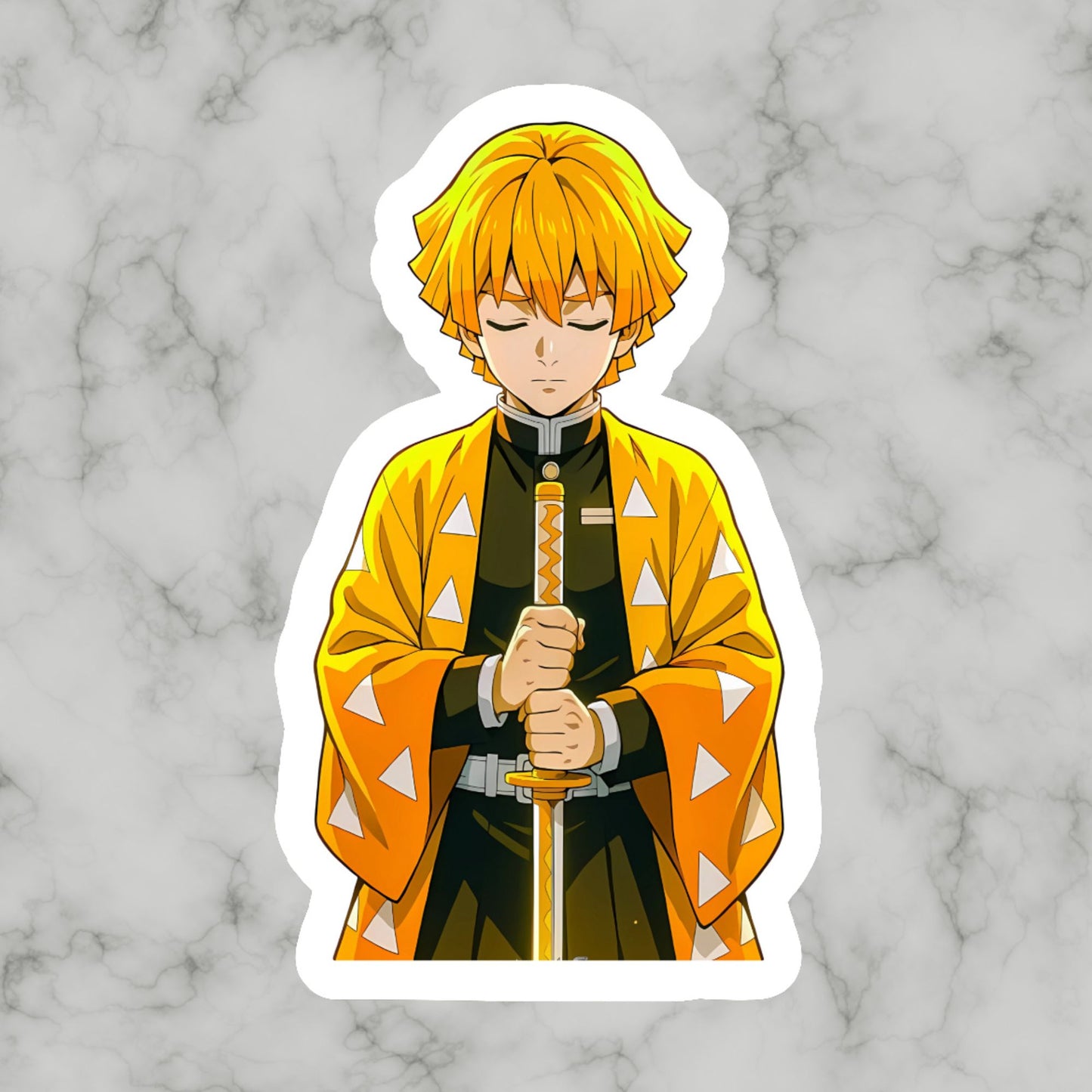 Zenitsu Agatsuma, Lightning Demon Slayer Kimetsu No Yaiba Vinyl sticker Decal