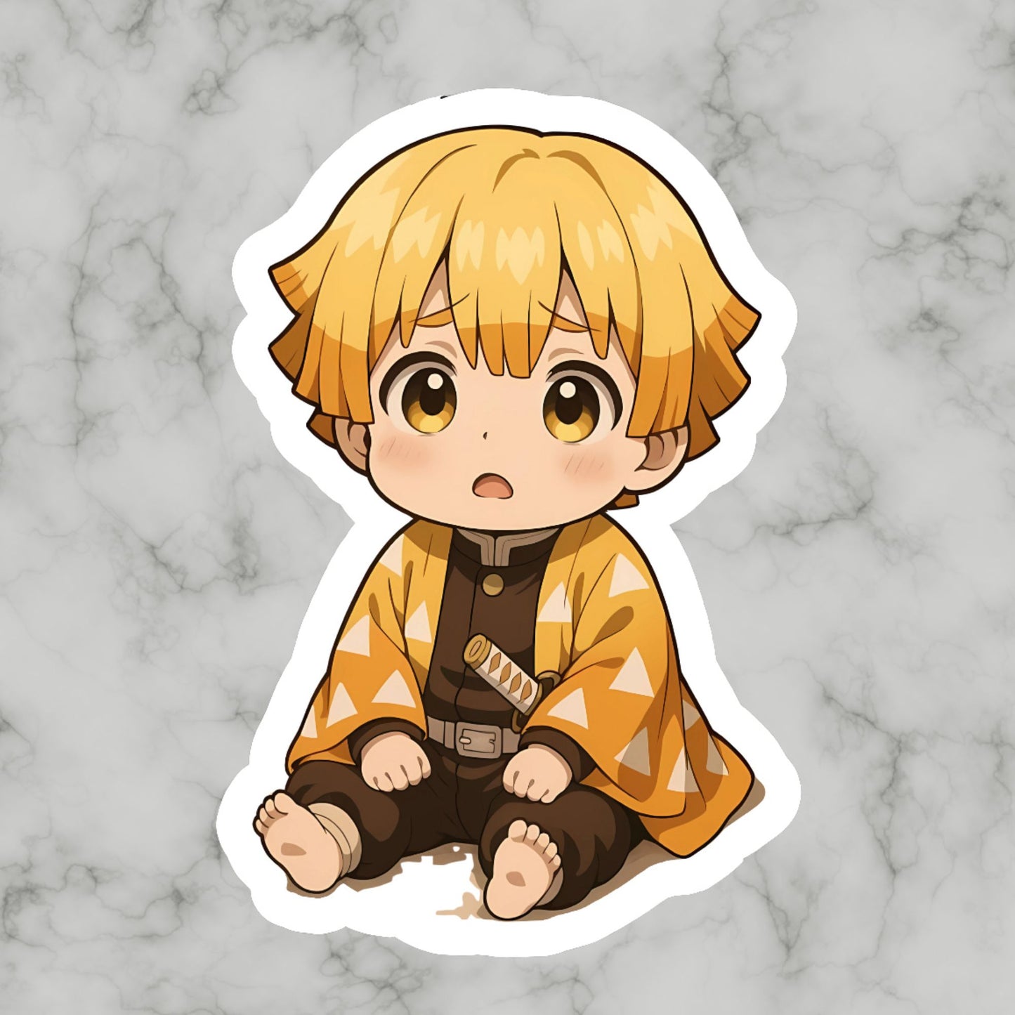 Zenitsu Agatsuma, Lightning Demon Slayer Kimetsu No Yaiba Vinyl sticker Decal