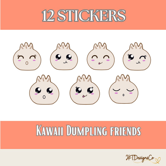 Adorable Dumpling Stickers