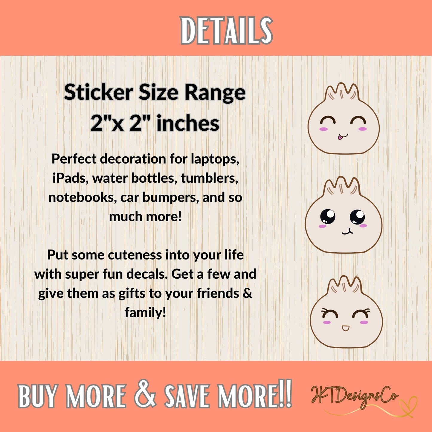 Adorable Dumpling Stickers