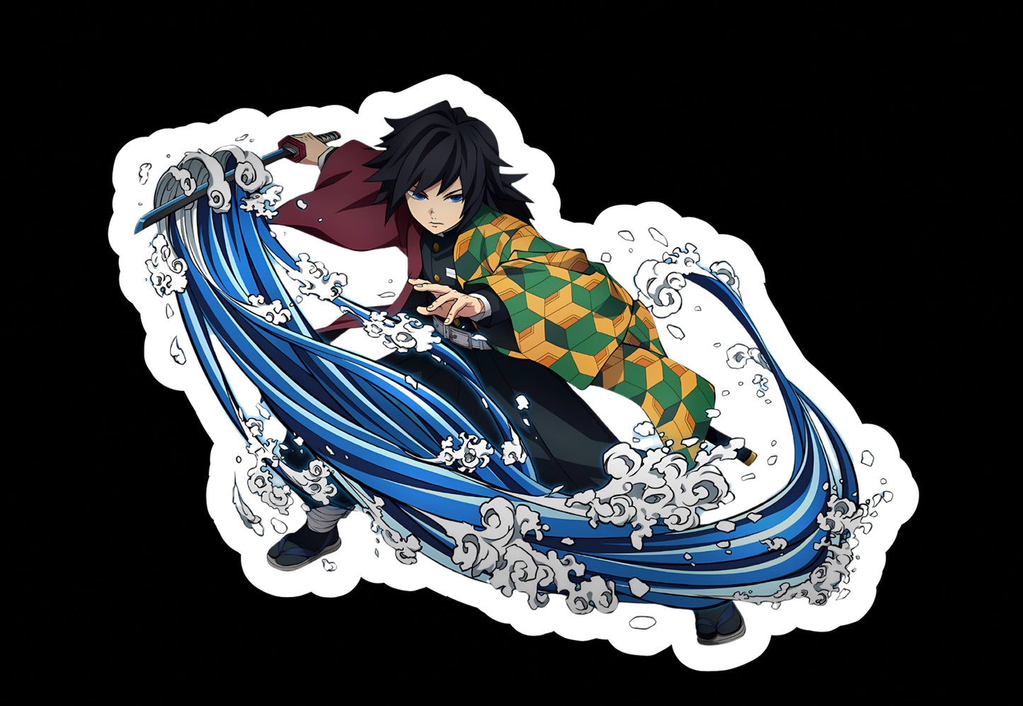 Giyu Tomioka, Water Hashira Demon Slayer Kimetsu No Yaiba Vinyl sticker Decal
