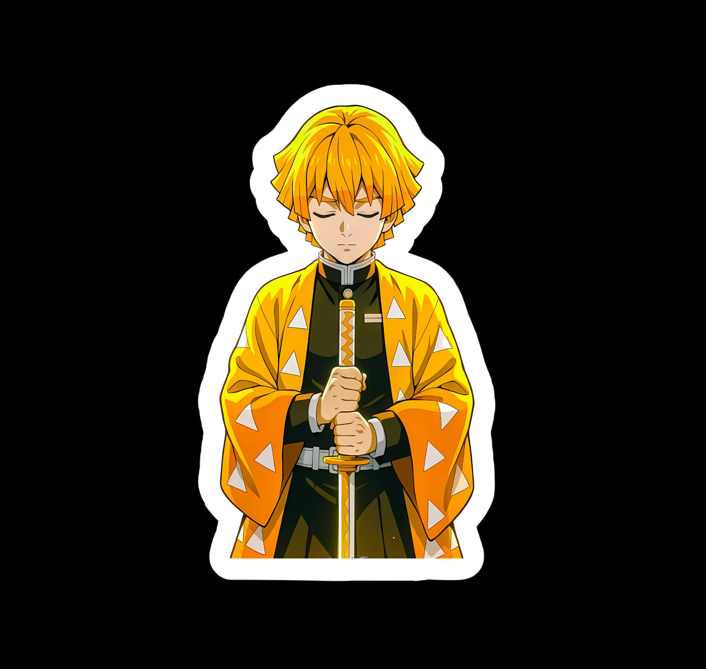Zenitsu Agatsuma, Lightning Demon Slayer Kimetsu No Yaiba Vinyl sticker Decal