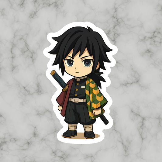Giyu Tomioka, Water Hashira Demon Slayer Kimetsu No Yaiba Vinyl sticker Decal