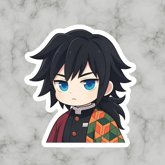Giyu Tomioka, Water Hashira Demon Slayer Kimetsu No Yaiba Vinyl sticker Decal