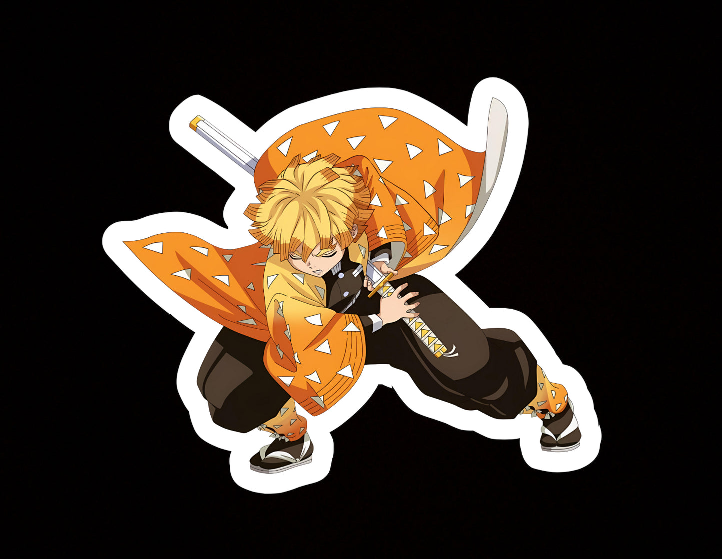Zenitsu Agatsuma, Lightning Demon Slayer Kimetsu No Yaiba Vinyl sticker Decal