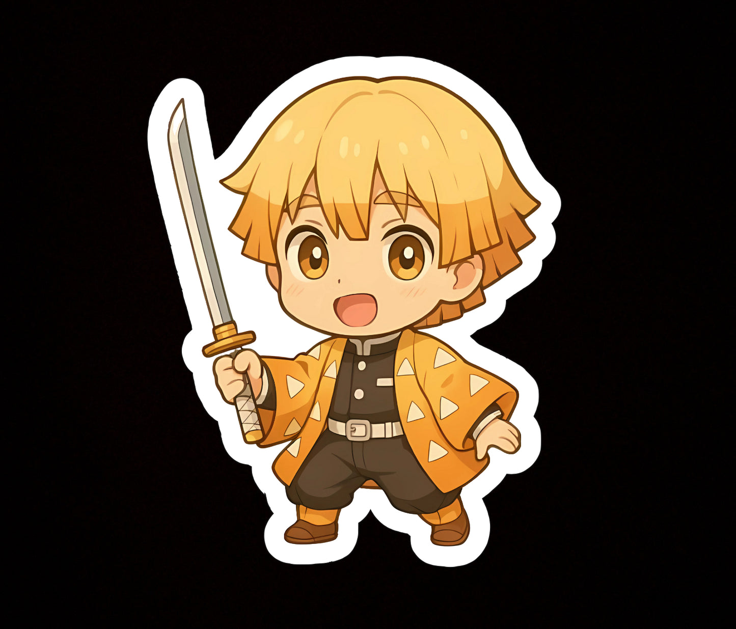 Zenitsu Agatsuma, Lightning Demon Slayer Kimetsu No Yaiba Vinyl sticker Decal
